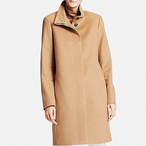 Uniqlo Jackets & Blazers - Uniqlo (in Black) Wool Cashmere Coat